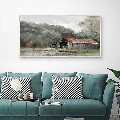 Master Piece Old Gray Barn Canvas Wall Art