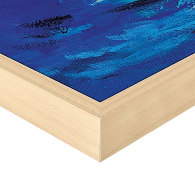 Masterpiece Colorful Ocean Waves by Leon Devenice Canvas Art Print