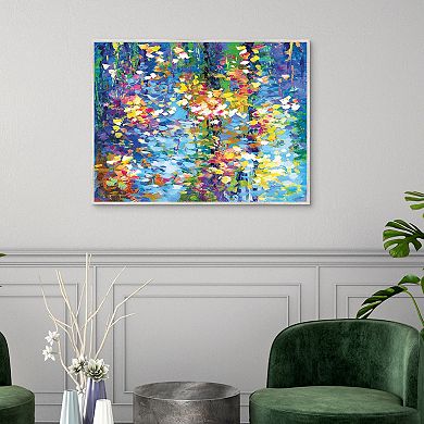 Masterpiece Colorful Reflections II by Leon Devenice Canvas Art Print