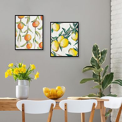 Masterpiece Lemon Branch, Orange Branch by Jessica Mingo Canvas Art Print