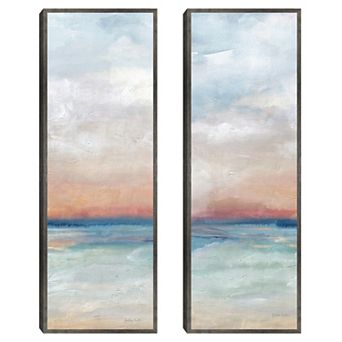 Masterpiece Serene Scene Bright Panel I & II by Cynthia Coulter Canvas Art Print