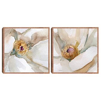 Masterpiece Floral Center I, Floral Center II by Carol Robinson Canvas Art Print