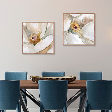 Masterpiece Floral Center I, Floral Center II by Carol Robinson Canvas Art Print