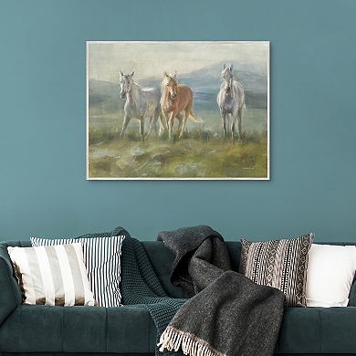 Masterpiece Rangeland Horses by Danhui Nai Canvas Art Print