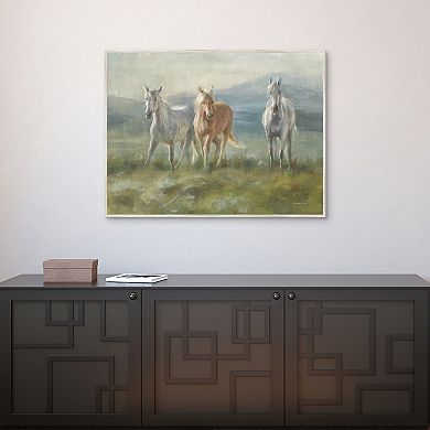 Masterpiece Rangeland Horses by Danhui Nai Canvas Art Print