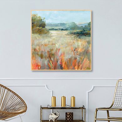 Masterpiece Lost in the Grasses Framed Canvas Print Wall Art