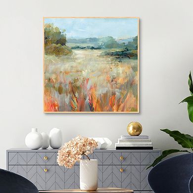Masterpiece Lost in the Grasses Framed Canvas Print Wall Art