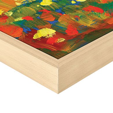 Masterpiece Meadow of Wildflowers Framed Canvas Print Wall Art