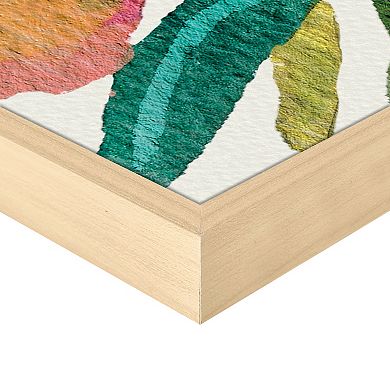 Masterpiece Pink Peony Framed Canvas Print Wall Art