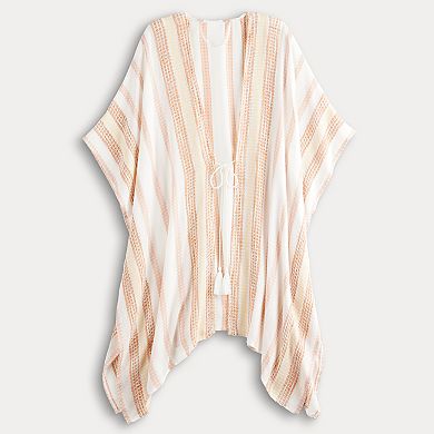 Women's Sonoma Goods For Life® Slub-Tie Striped Cardigan