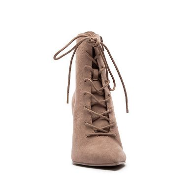 Women's Qupid Maelie-05 Lace-Up Booties