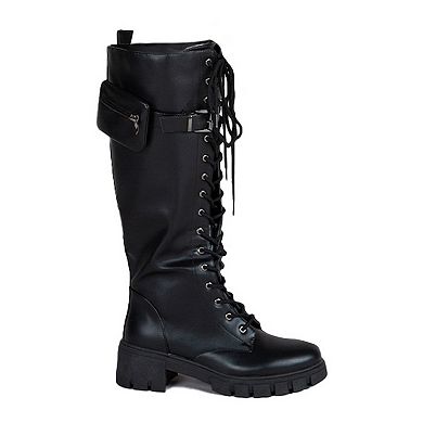 Qupid Renley-39 Women's Lace Up Combat Boots