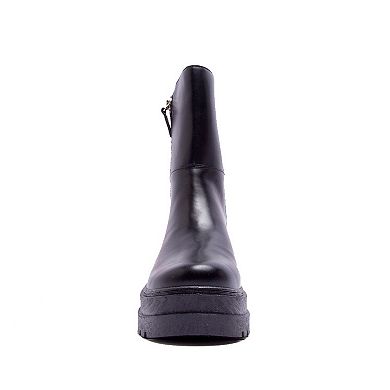 Women's Qupid Tarina-01 Quilted Zipper Combat Boots