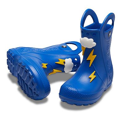 Crocs Handle It Girls Rainbow Rain Boots