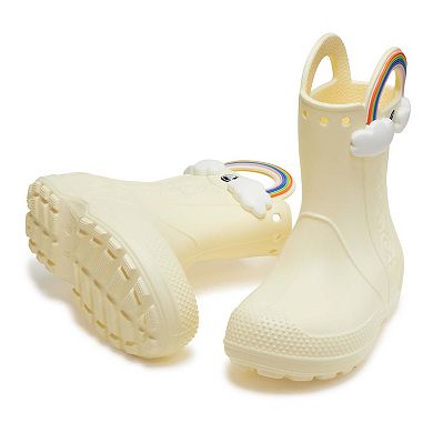 Crocs Handle It Girls Rainbow Rain Boots