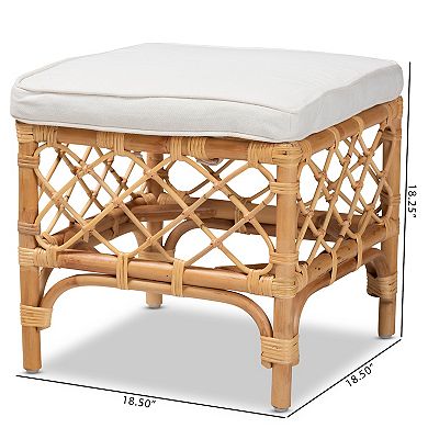 bali & pari Orchard Rattan Ottoman