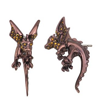 Simply Vera Vera Wang Dragon Front-Back Earrings