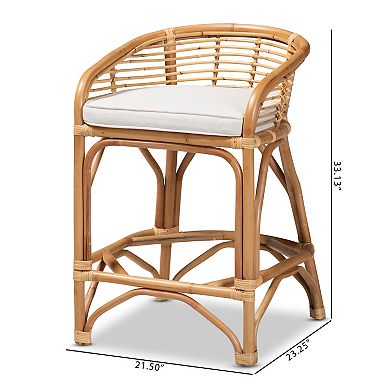 bali & pari Maverick Rattan Counter Stool