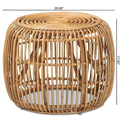 bali & pari Maverick Rattan End Table