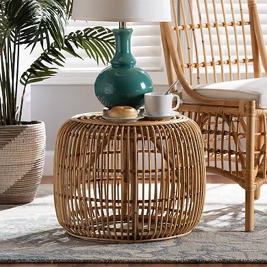 bali & pari Maverick Rattan End Table