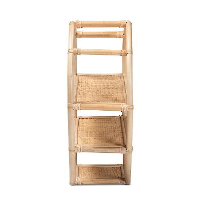 bali & pari Ruana Rattan 3-Shelf Floor Decor