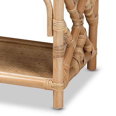 bali & pari Camara Rattan Nightstand Table
