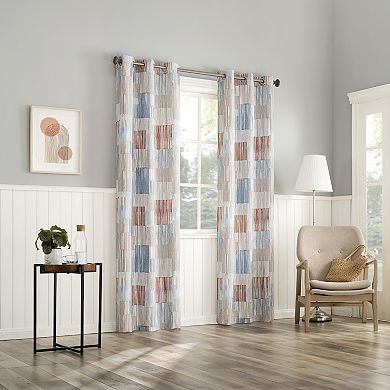 The Big One® Garfield Geometric Set of 2 Grommet Window Curtain Panels