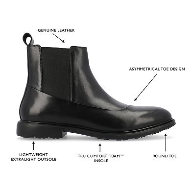 Thomas & Vine Hanford Men's Tru Comfort Foam Plain Toe Chelsea Boots