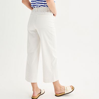 Women's Sonoma Goods For Life® Wide Leg Cropped Pants