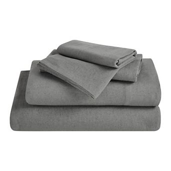 SUPERIOR Cotton Linen Blend Deep Pocket Sheet Set