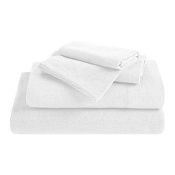 SUPERIOR Cotton Linen Blend Deep Pocket Sheet Set