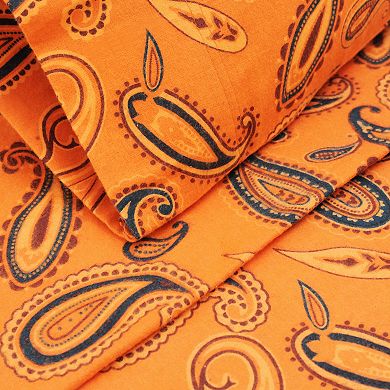 SUPERIOR Cotton Flannel Solid or Paisley Sheet Set