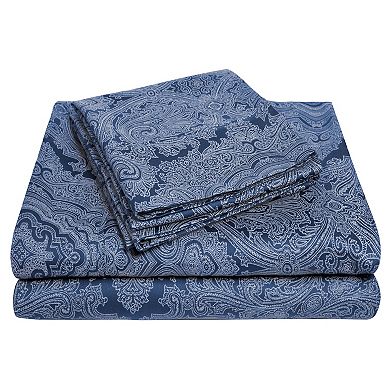 SUPERIOR Paisley Cotton Blend Sheet Set