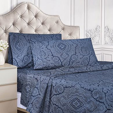 SUPERIOR Paisley Cotton Blend Sheet Set