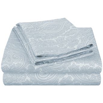 SUPERIOR Paisley 600-Thread Count Cotton and Polyester Blend Deep Pocket Sheet Set