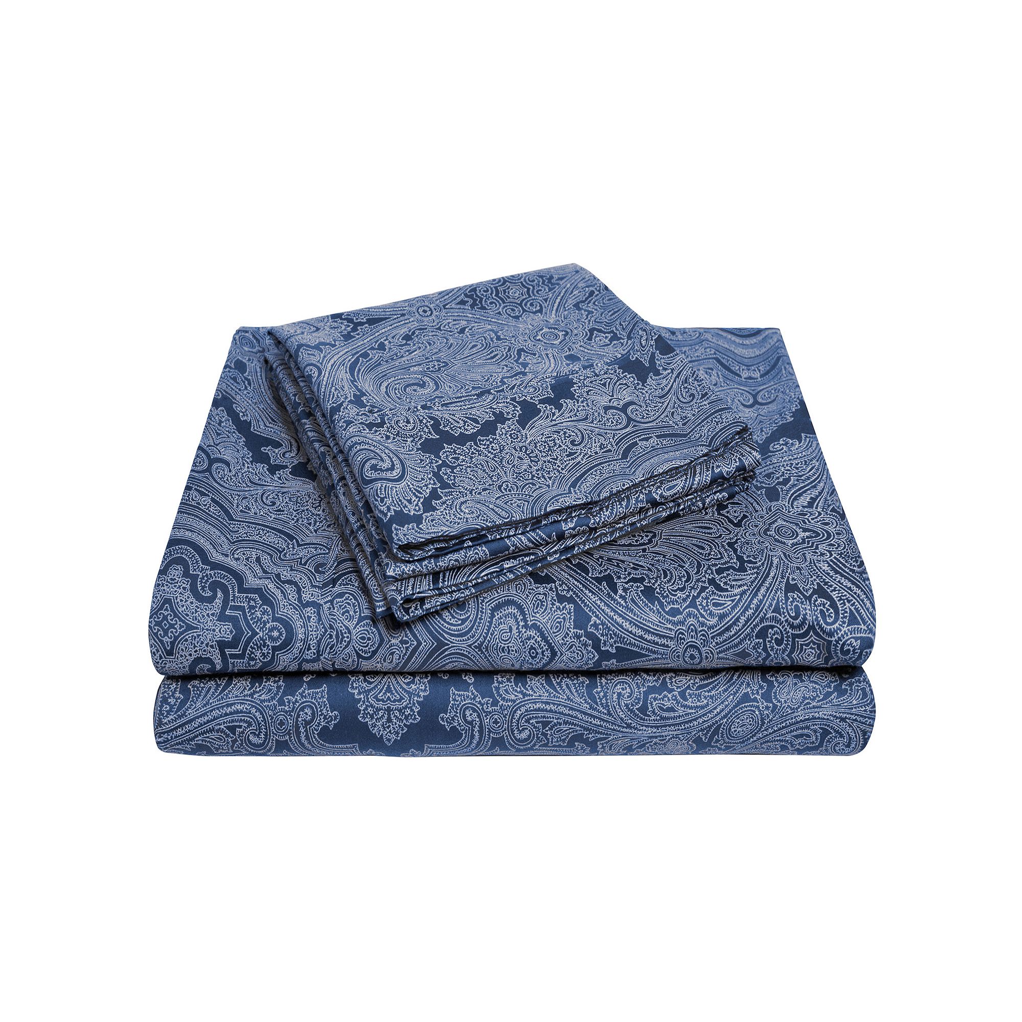 SUPERIOR Paisley 600-Thread Count Cotton and Polyester Blend Deep Pocket Sh