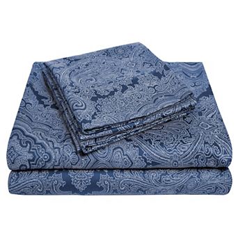 SUPERIOR Paisley 600-Thread Count Cotton and Polyester Blend Deep Pocket Sheet Set