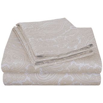 SUPERIOR Paisley 600-Thread Count Cotton and Polyester Blend Deep Pocket Sheet Set