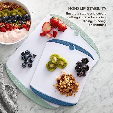 Food Network™ 2-Piece Nonslip Poly Cutting Boards Set