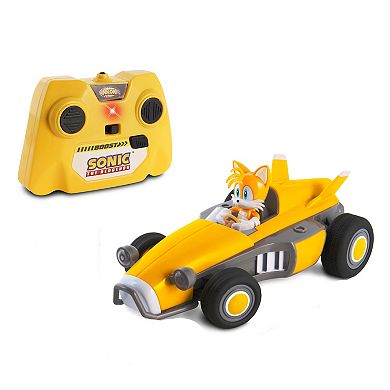 Sonic the Hedgehog NKOK Team Sonic Racing RC: Tails The Fox Remote Controlled Car with Turbo Boost