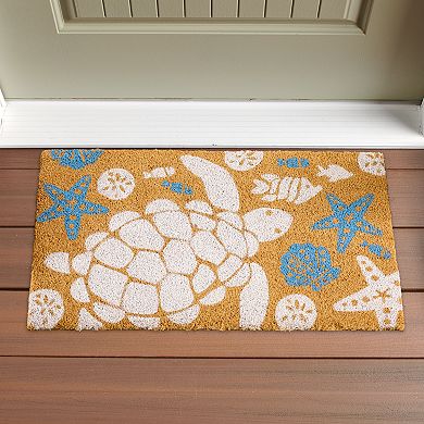 Celebrate Together Summer Sea Turtle Coir Doormat