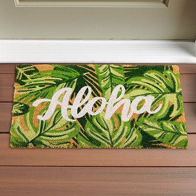 Celebrate Together Summer Aloha Coir Doormat