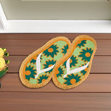 Celebrate Together Summer Flip Flops Coir Doormat