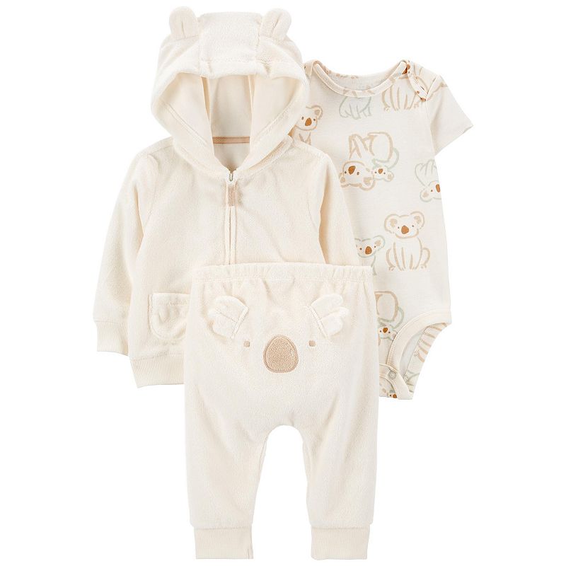 Baby Carter's 3 pc Koala Little Jacket, Bodysuit, and Pants Set