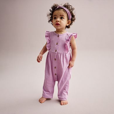Baby Girl Carter's 2-pc. Jumpsuit and Headwrap Set