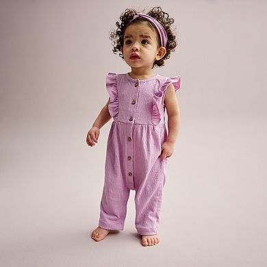 Carter's Baby Girl Pink Jumpsuit main image 1