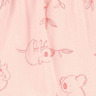 Baby Carter's Pink Floral 3-Piece Jumpsuit Set