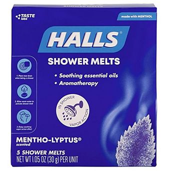 Halls 5 pk Menthol Shower Melts