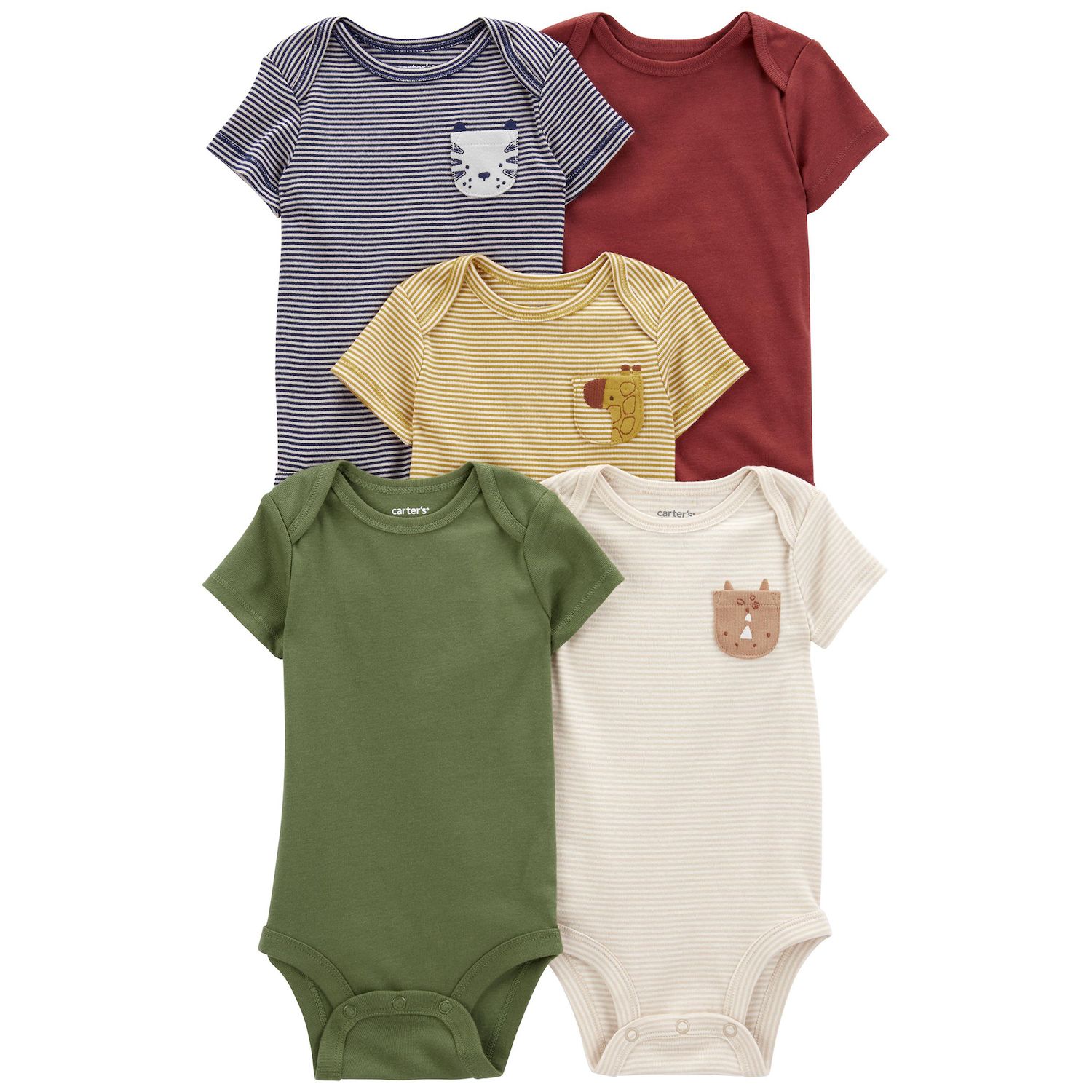 Lot De 5 Bodys à Manches Courtes Marks & Spencer - Pour Fille 1 Mois (10 LBS) - 100% Coton