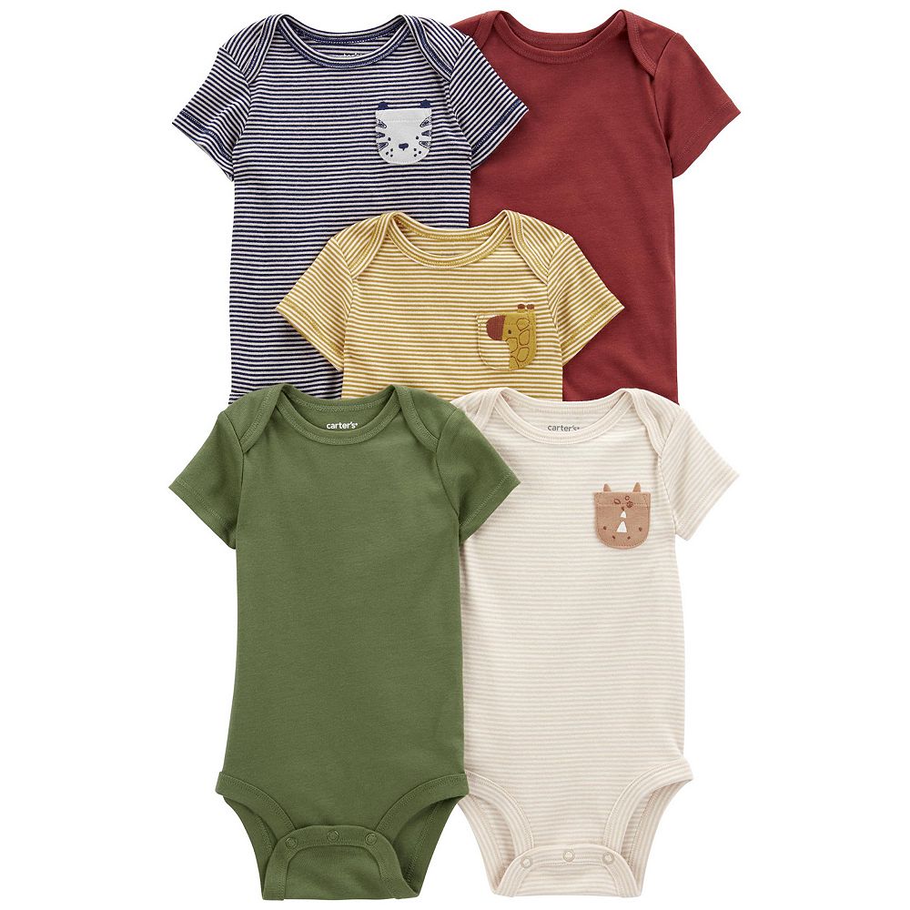 Carter's 5pc Baby Boy Cowboy Theme Bodysuit Set
